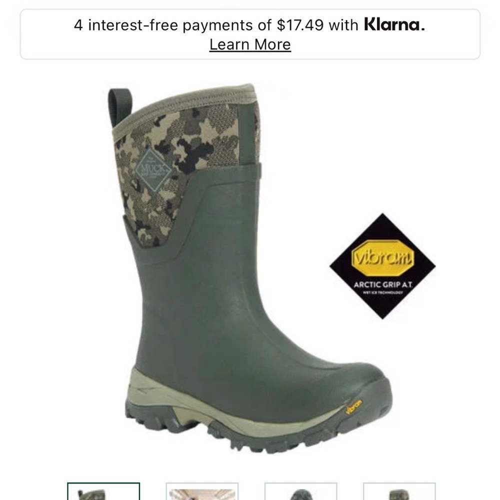 Muck Boots Arctic Grip Camo Green